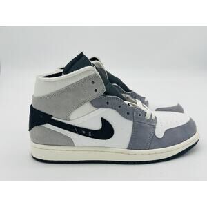 Size 8.5- Nike Air Jordan 1 Mid SE Craft Inside Out Cement DZ4136-002 No Box Lid